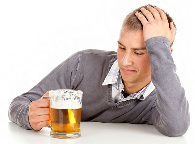 A man drinking beer how to stop