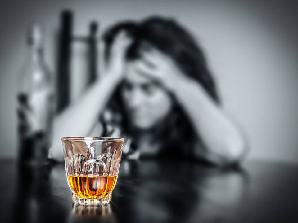Constant pressure drives a woman to drink alcohol